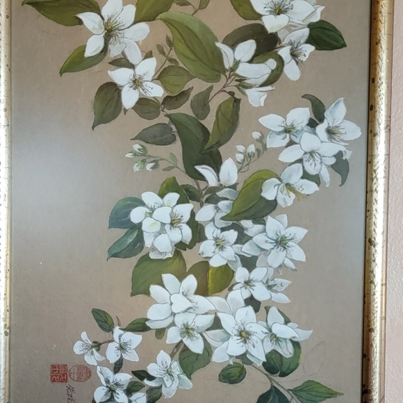 🌱 Vintage Hand Painted Framed Art - Picture 2 of 6